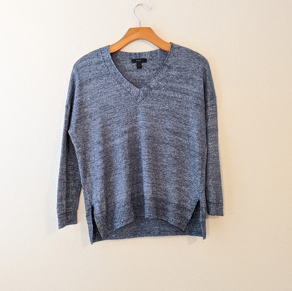J. Crew Sweaters - J.crew xs marled blue soft stretchy sweater J. crew